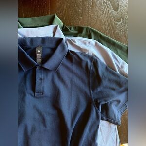 lululemon Men's Pique Polo Shirts, lot of 3, large, like new